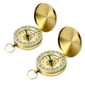 Copper Compass Set of 2 with Flip Cover, Hook and Nightlight for Camping - view 2