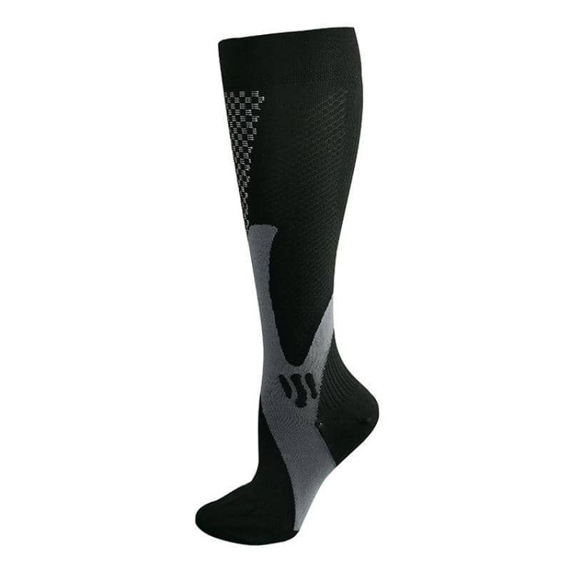 Copper Compression Socks for Running and Travel - Black, S/M (Foot 20.5 cm)