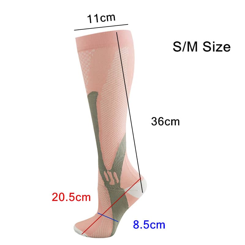 Copper Compression Socks for Running and Travel - Black, S/M (Foot 20.5 cm) - view 4