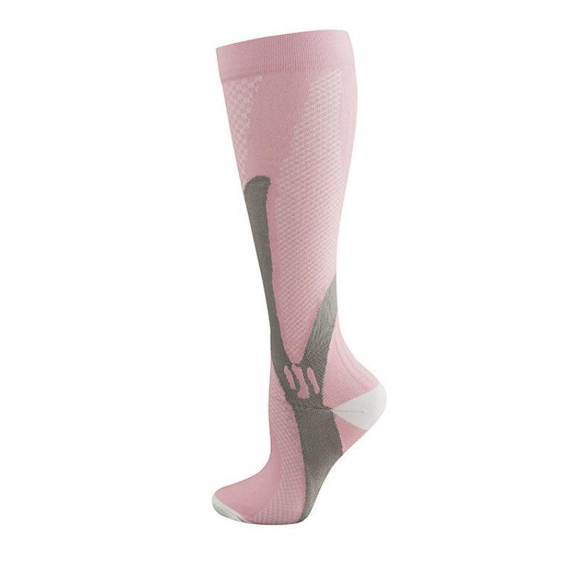 Copper Compression Socks for Running and Travel - Pink, S/M (Foot 20.5 cm)