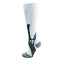 Copper Compression Socks for Running and Travel - White, S/M (Foot 20.5 cm)