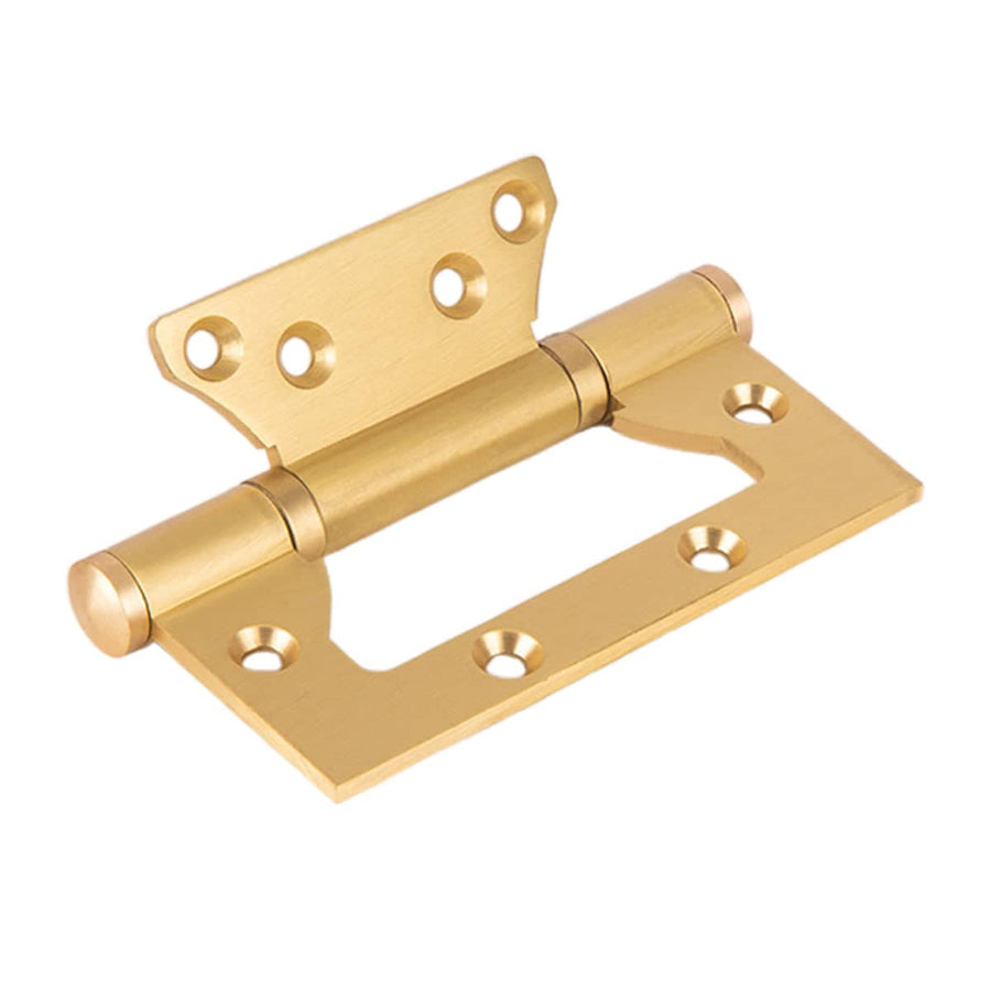 Copper Door Hinge, 3.5mm Thick Blade, Concealed Bearing - Brass