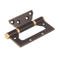 Copper Door Hinge, 3.5mm Thick Blade, Concealed Bearing - Dark Bronze