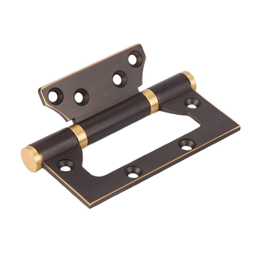Copper Door Hinge, 3.5mm Thick Blade, Concealed Bearing - Dark Bronze