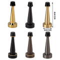 Copper Door Stopper with Rubber Head - Brushed Gold - view 4