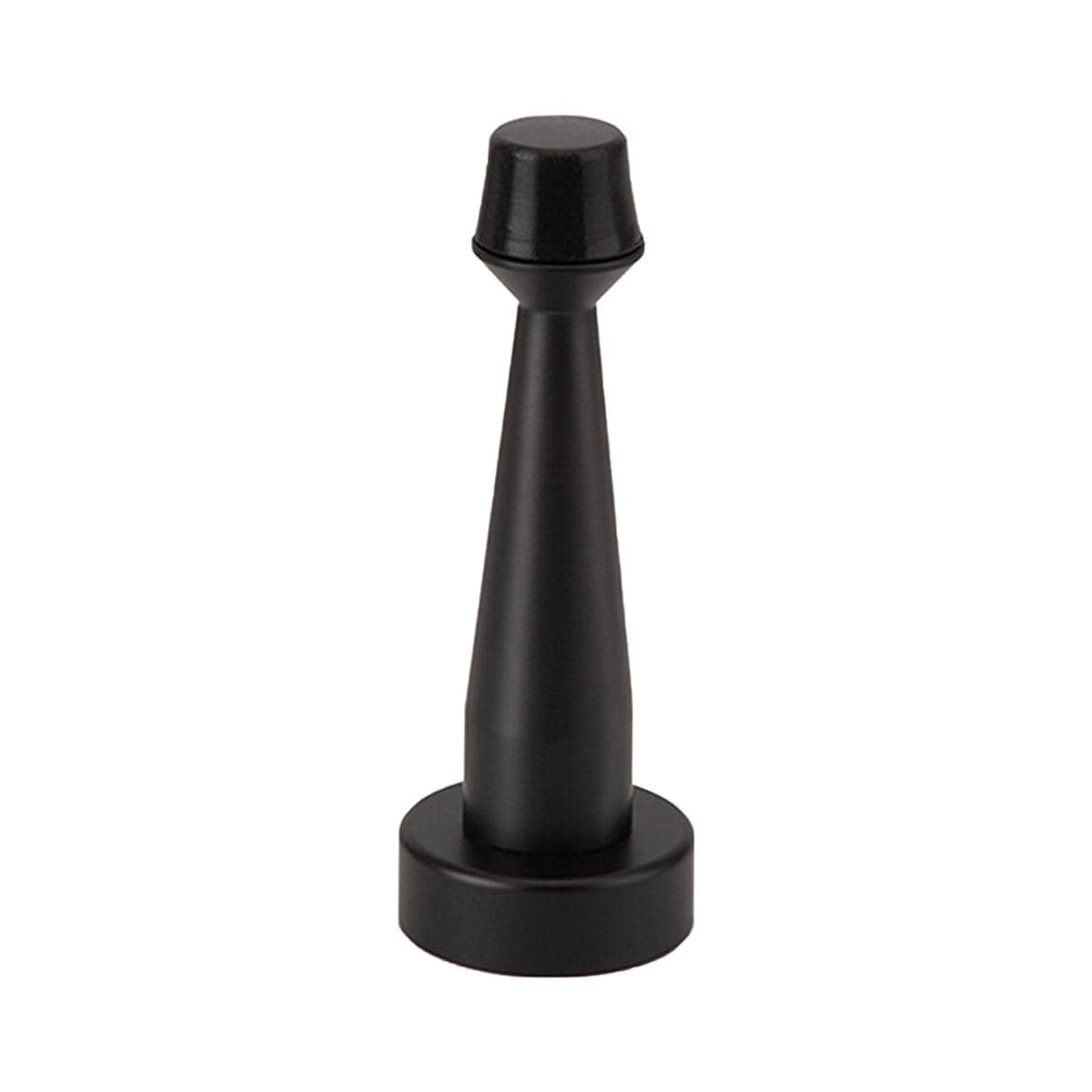 Copper Door Stopper with Rubber Head - Matte Black