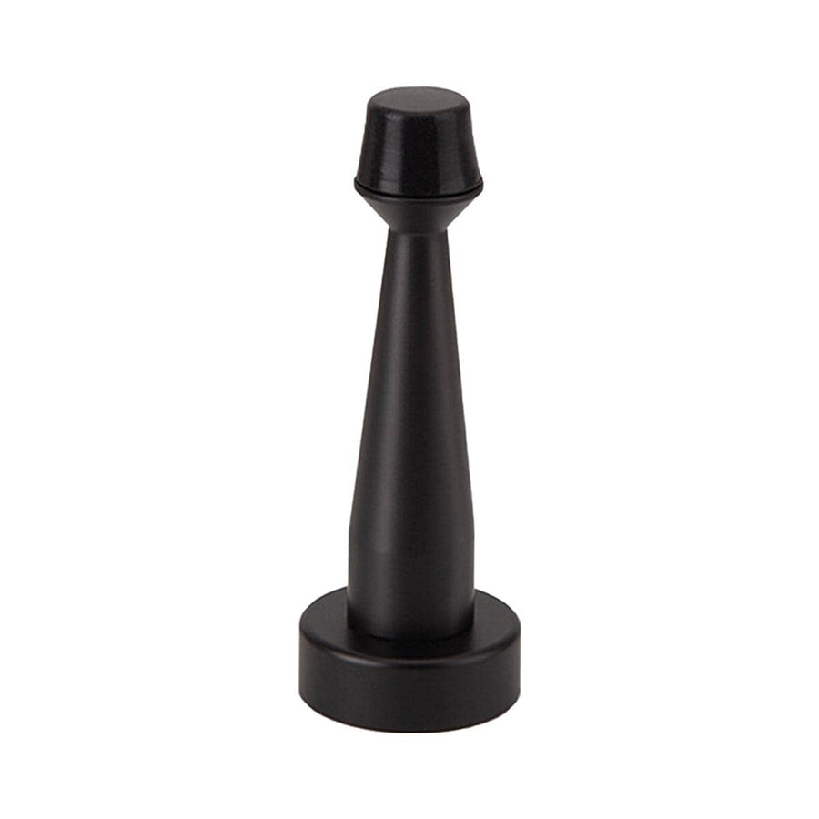 Copper Door Stopper with Rubber Head - Matte Black