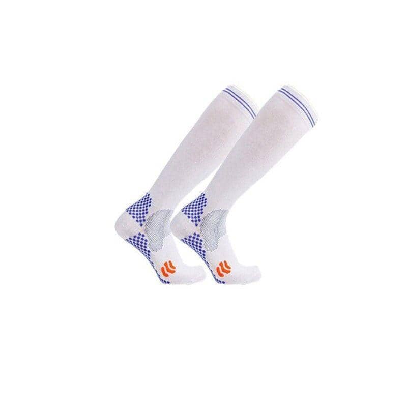 Copper Infused Knee High Compression Socks, S/M, 1 Pair - White