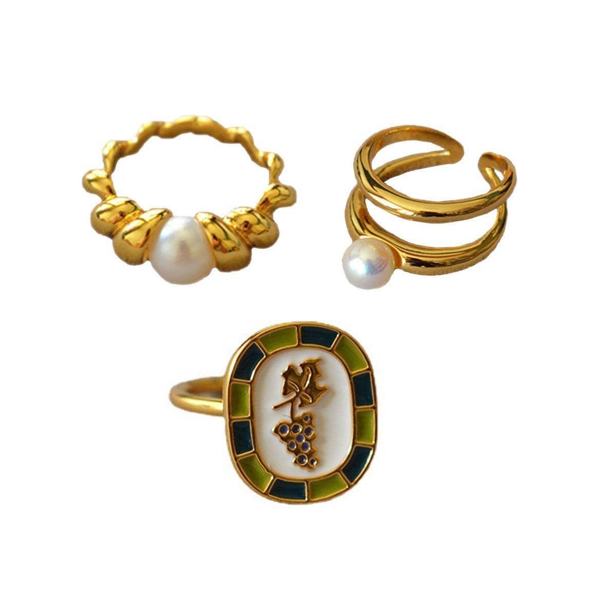 Copper Ring - Pearl, Pending Image Check - view 3