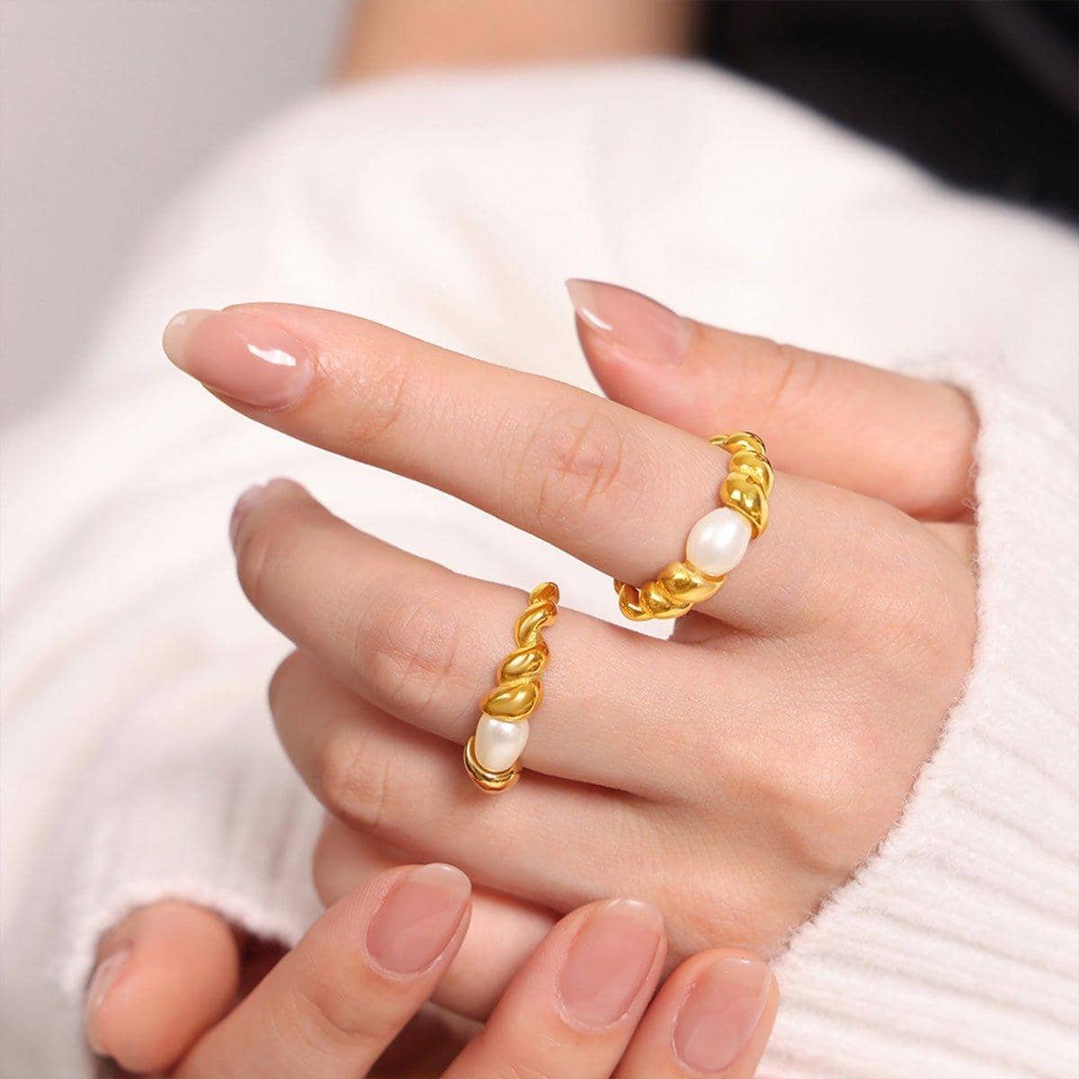 Copper Ring - Pearl, Pending Image Check - view 5