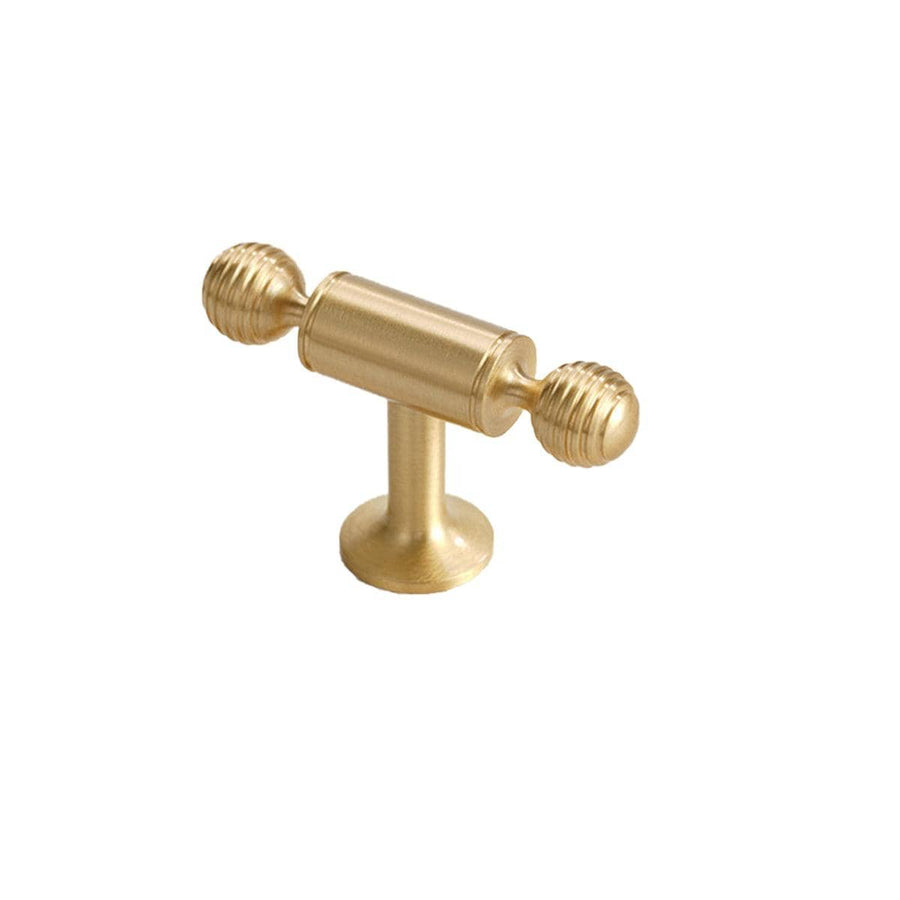 Copper T-Bar Cabinet Handle - 5.5cm, Single Hole