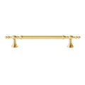 Copper Wardrobe Door Handle with Turned Ends - 160mm
