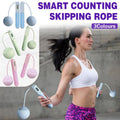 Cordless Weighted Jump Rope with Digital Counter - Pink - view 2