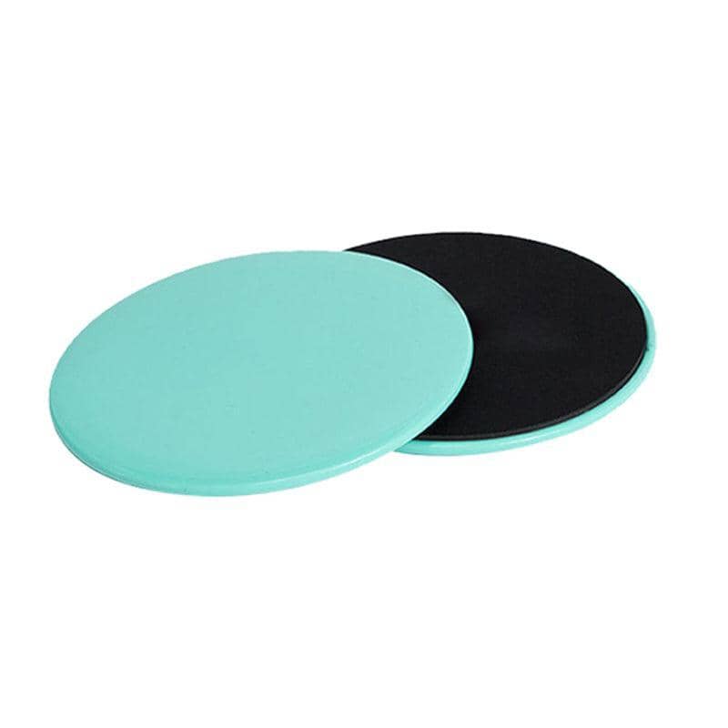 Core Sliding Discs for Home Gym and Yoga, 17 cm, Pack of 2 - Mint Green