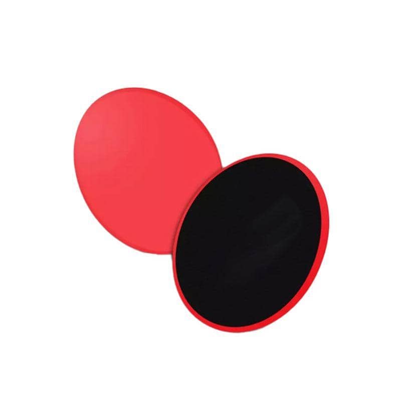 Core Sliding Discs for Home Gym and Yoga, 17 cm, Pack of 2 - Red