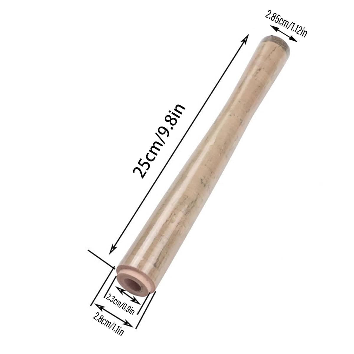 Cork Fishing Rod Handle Grip, 25 cm Replacement for DIY Rods - view 3