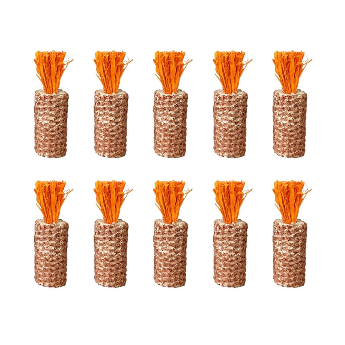 Corn Cob Chew Toys for Hamsters and Small Animals - Pack of 10, 9 cm - view 2
