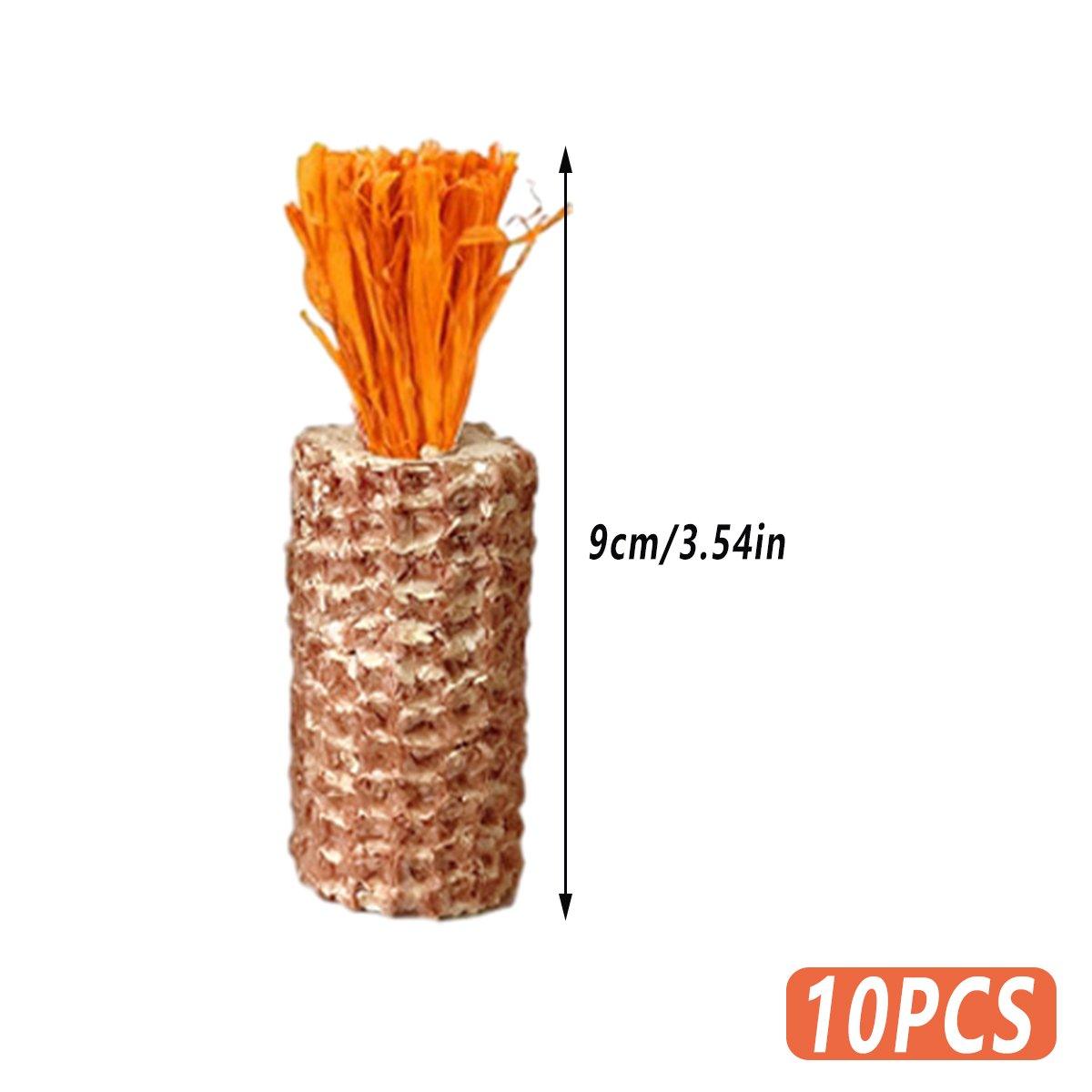 Corn Cob Chew Toys for Hamsters and Small Animals - Pack of 10, 9 cm - view 3