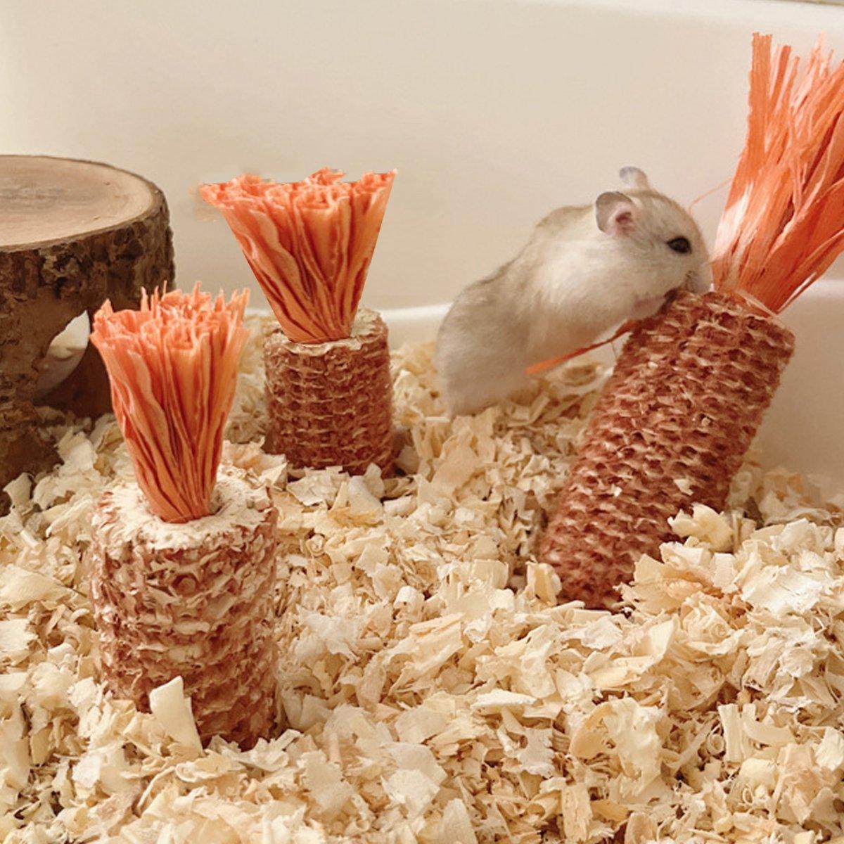 Corn Cob Chew Toys for Hamsters and Small Animals - Pack of 10, 9 cm - view 4