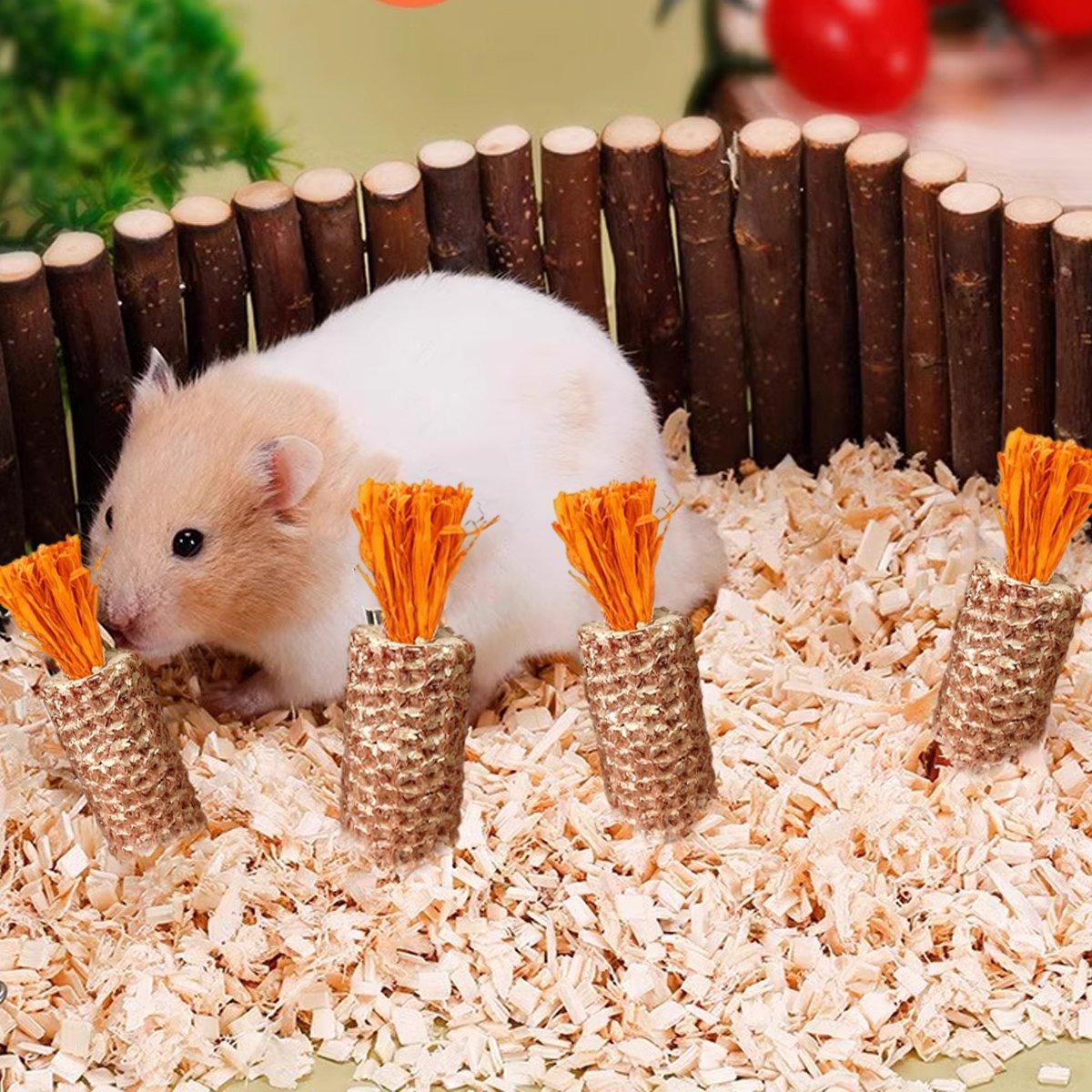 Corn Cob Chew Toys for Hamsters and Small Animals - Pack of 10, 9 cm - view 5