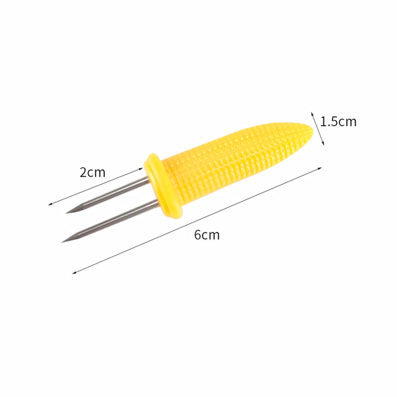 Corn Cob Holders with Stainless Steel Prongs, Set of 10 - view 3