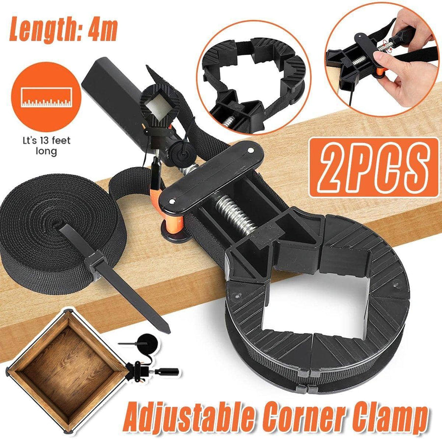 Corner Clamp Strap Band Clamps for Picture Framing and Woodworking, Pack of 2