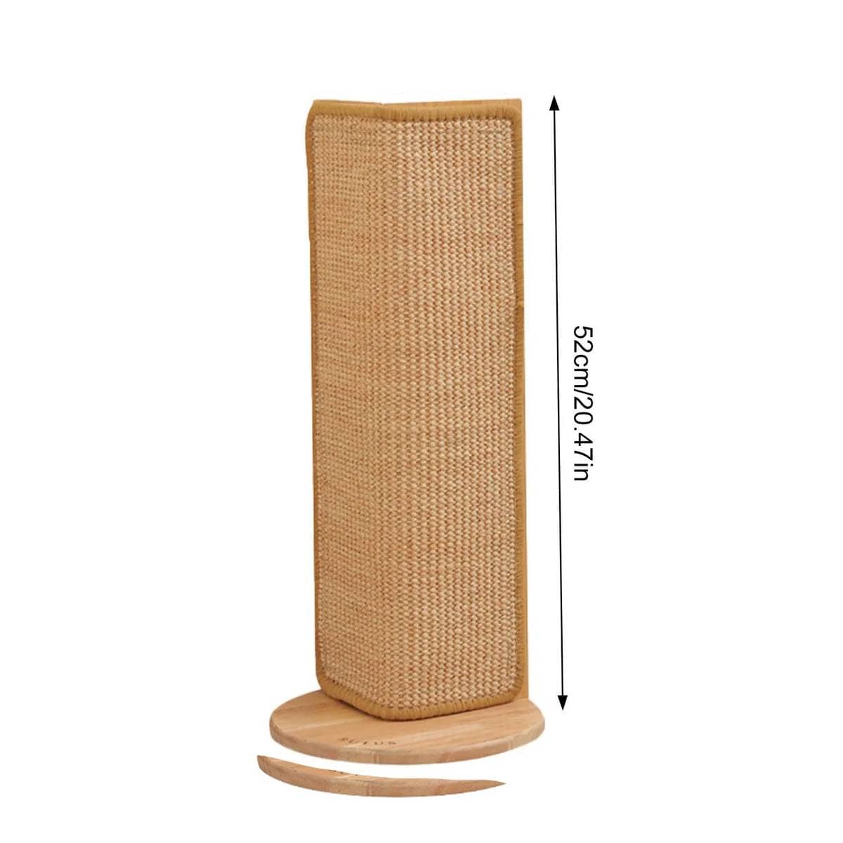 Corner Sisal Cat Scratching Post 52 cm with Wooden Base - view 3