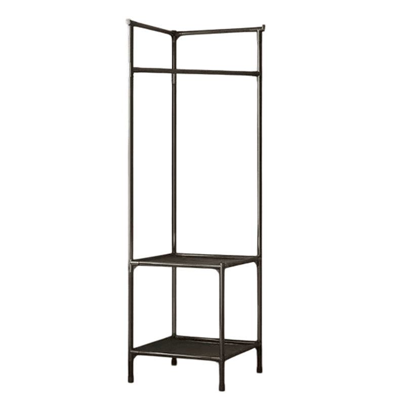Corner Storage Rack for Hats, Bags and Coats - Black