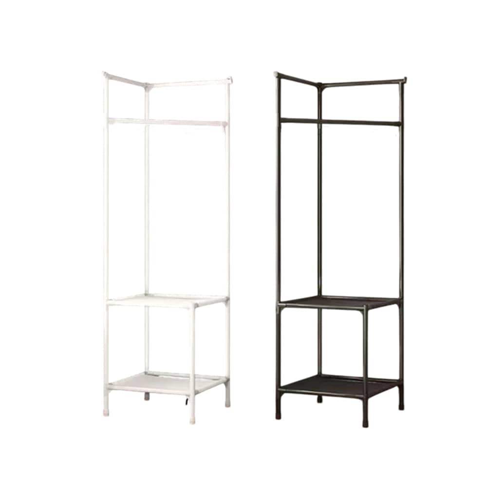 Corner Storage Rack for Hats, Bags and Coats - Black - view 3