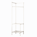 Corner Storage Rack for Hats, Bags and Coats - White