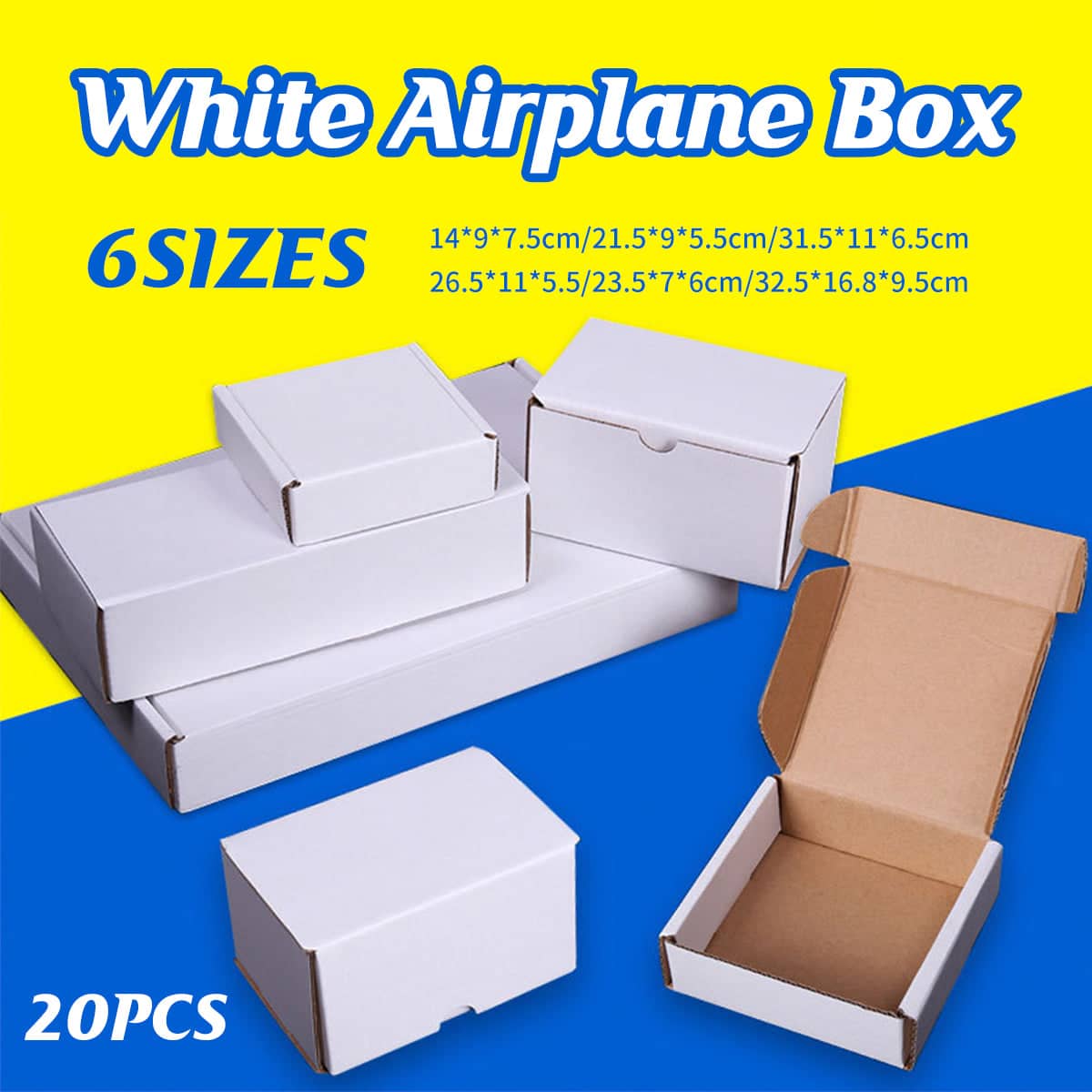 Corrugated Cardboard Boxes, Pack of 20 - 14 x 9 x 7.5 cm - view 2