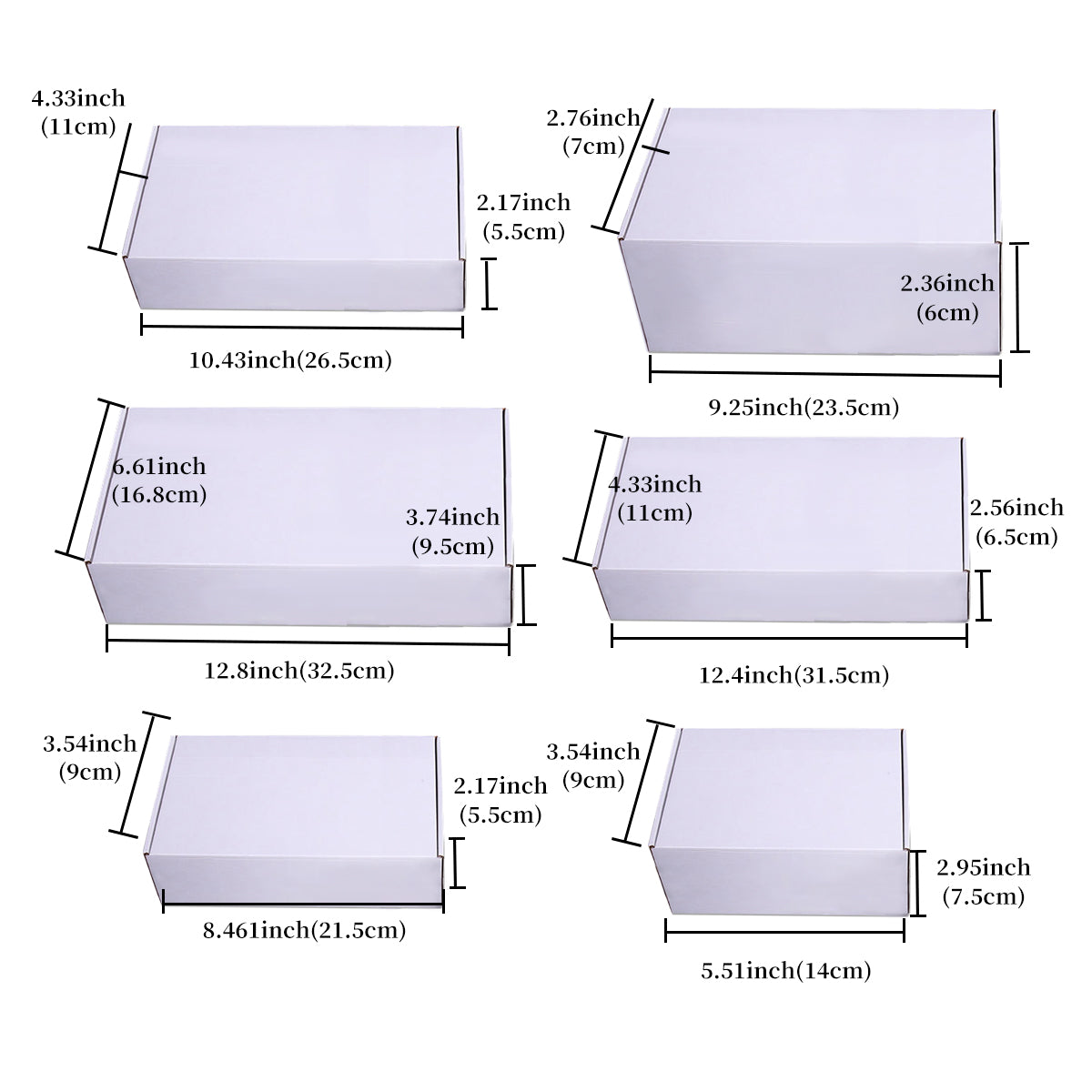 Corrugated Cardboard Boxes, Pack of 20 - 21.5 x 9 x 5.5 cm - view 4