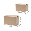Corrugated Cardboard Packing Boxes, Pack of 20 - 145 x 85 x 105 mm - view 3
