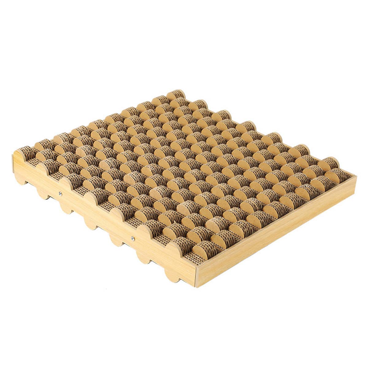 Corrugated Cat Scratching Board - Basic Model, Round Disc Surface
