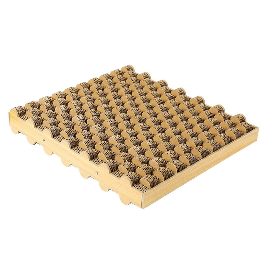 Corrugated Cat Scratching Board - Basic Model, Round Disc Surface