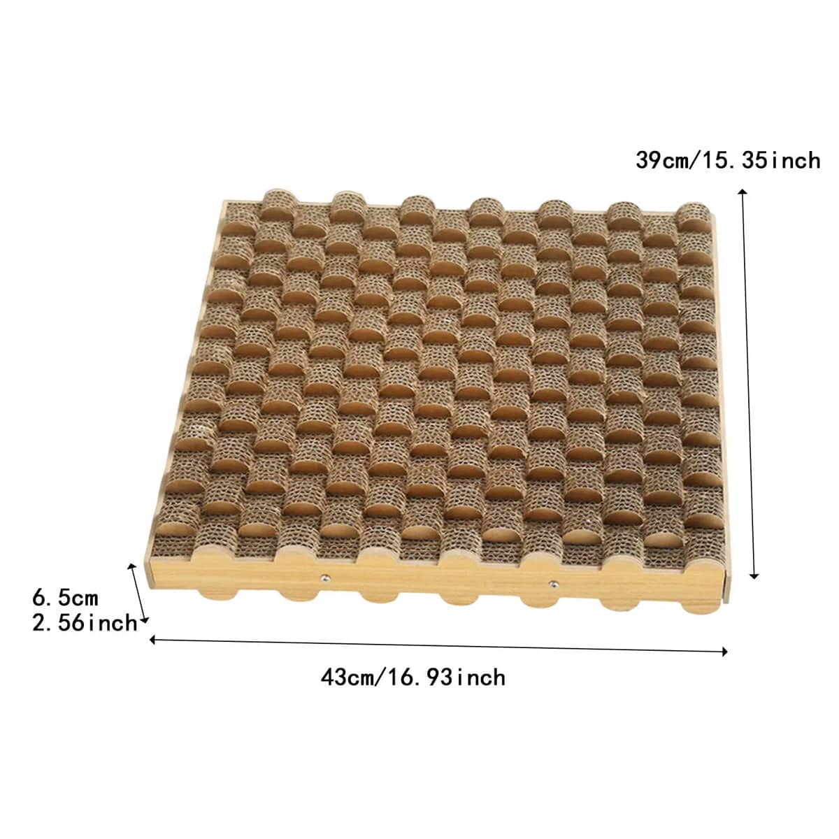 Corrugated Cat Scratching Board - Basic Model, Round Disc Surface - view 4