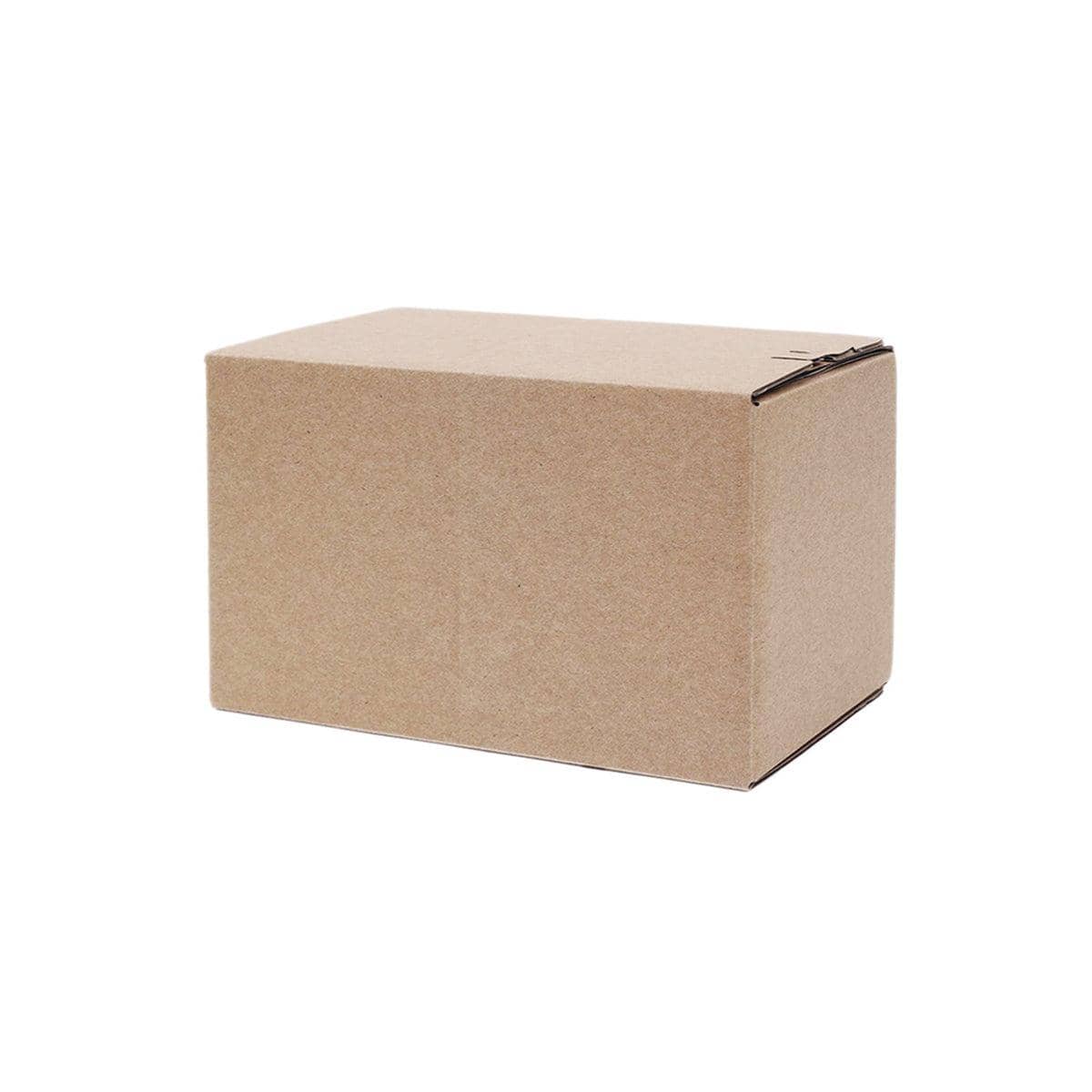 Corrugated Shipping Boxes, Pack of 20 - 195 x 105 x 135 mm