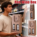 Corrugated Wine Gift Box with Rope Handles - Single Bottle - view 2