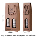 Corrugated Wine Gift Box with Rope Handles - Single Bottle - view 4