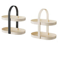 Cosmetics Organiser, Two-Tier Desktop Storage Rack - Black - view 3