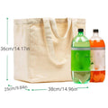 Cotton Canvas Tote Bag Set, Pack of 3, 38 x 25 x 36 cm - view 3