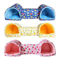 Cotton Hamster Tunnel Nest - Yellow with Pineapple Print - view 3