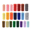 Cotton Macrame Cord 3mm, 100m Roll - Dark Pink - view 3