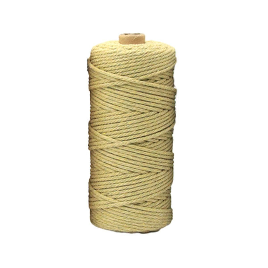 Cotton Macrame Cord 3mm, 100m Roll - Khaki