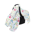 Cotton Muslin Stroller and Carrier Cover - Mint Bears and Flowers Print - view 4