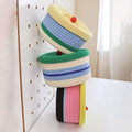 Cotton Rope Storage Basket with Lid - Yellow, Pink and Black - view 5
