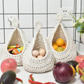 Cotton Rope Wall Hanging Basket - Extra Large (33 x 27 cm) - view 5
