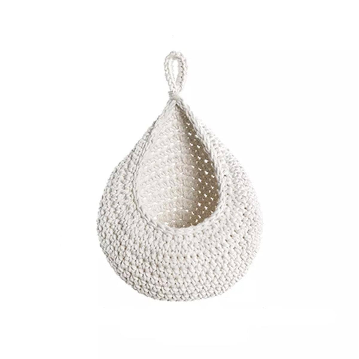 Cotton Rope Wall Hanging Basket - Medium (25 x 20 cm)