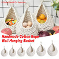 Cotton Rope Wall Hanging Basket - Mini (20 x 14 cm) - view 2
