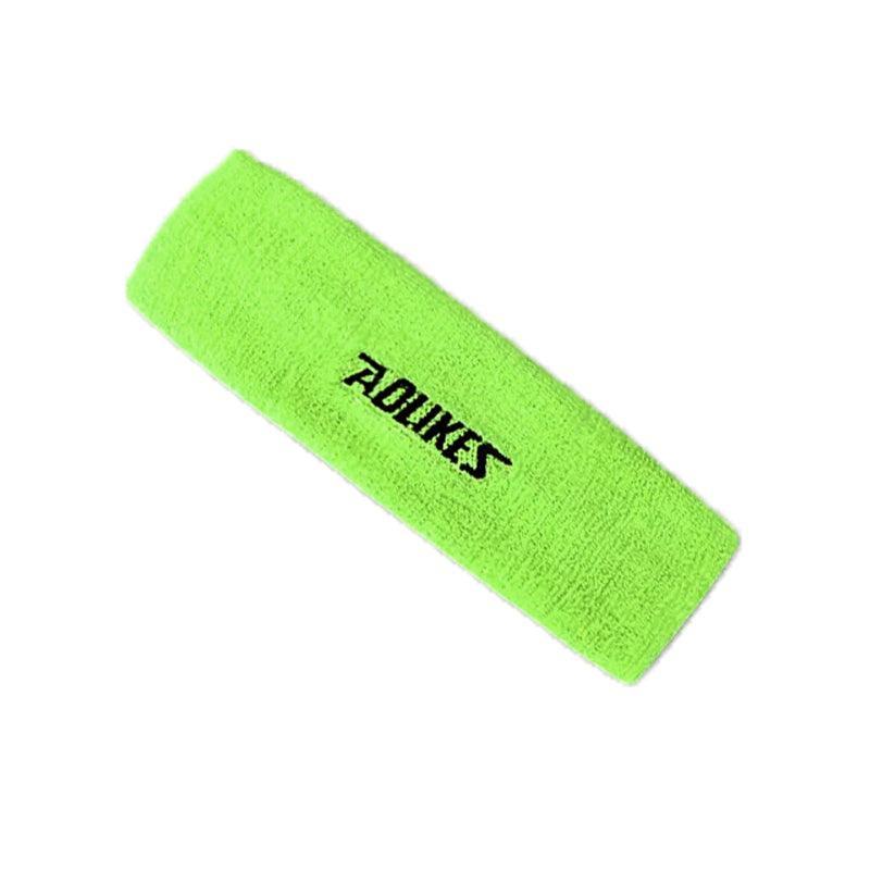 Cotton Sports Sweatband Headband for Gym and Yoga - Green